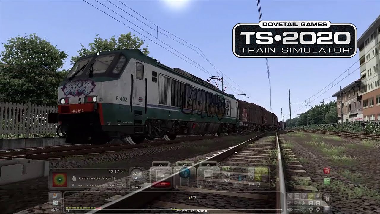 Train Simulator 2020 Merci da Brà a Carmagnola su una FS E 402A (Torino Genova)