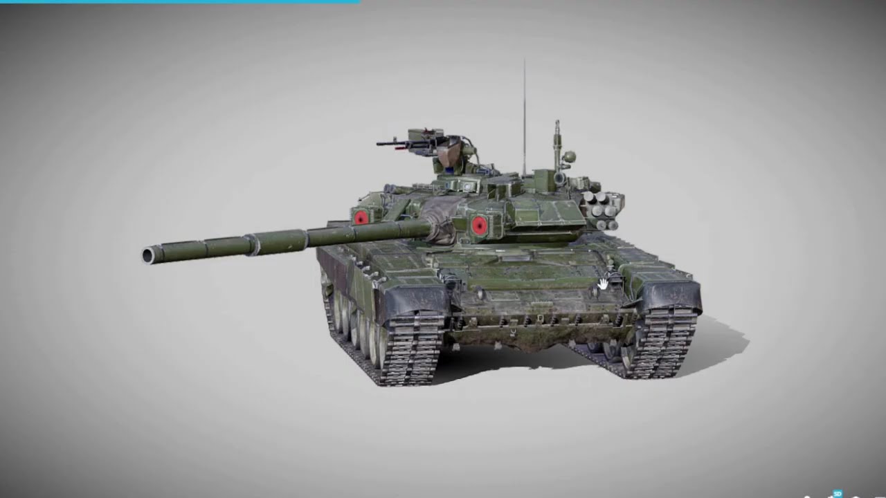 T-90A RUSSIAN Battle Tank 3D Model | Modern MBT Game-Ready Asset Showcase