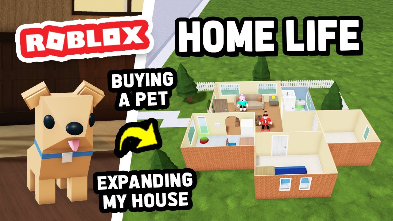 Расширяю свой дом с питомцами в Roblox Home Life