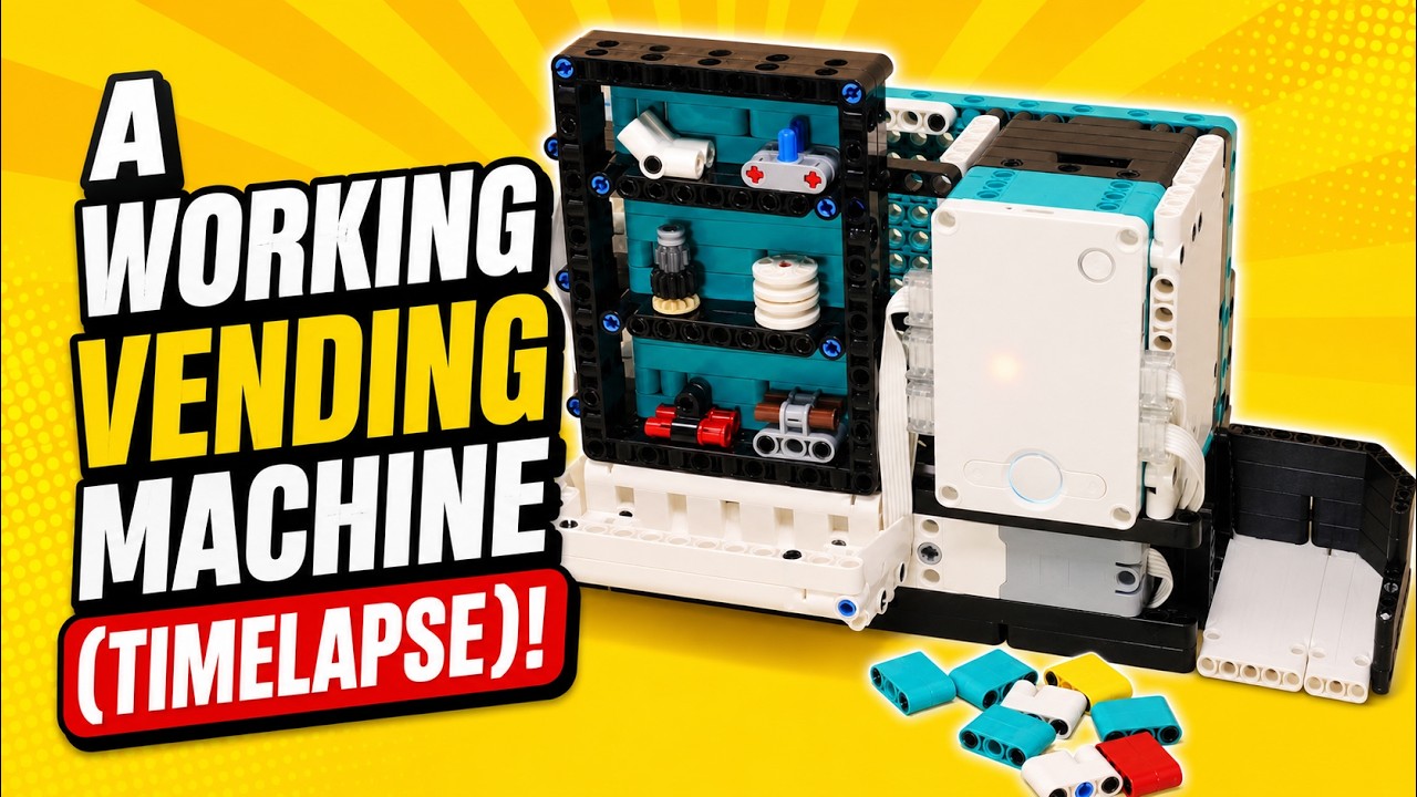 I built a working Lego vending machine!