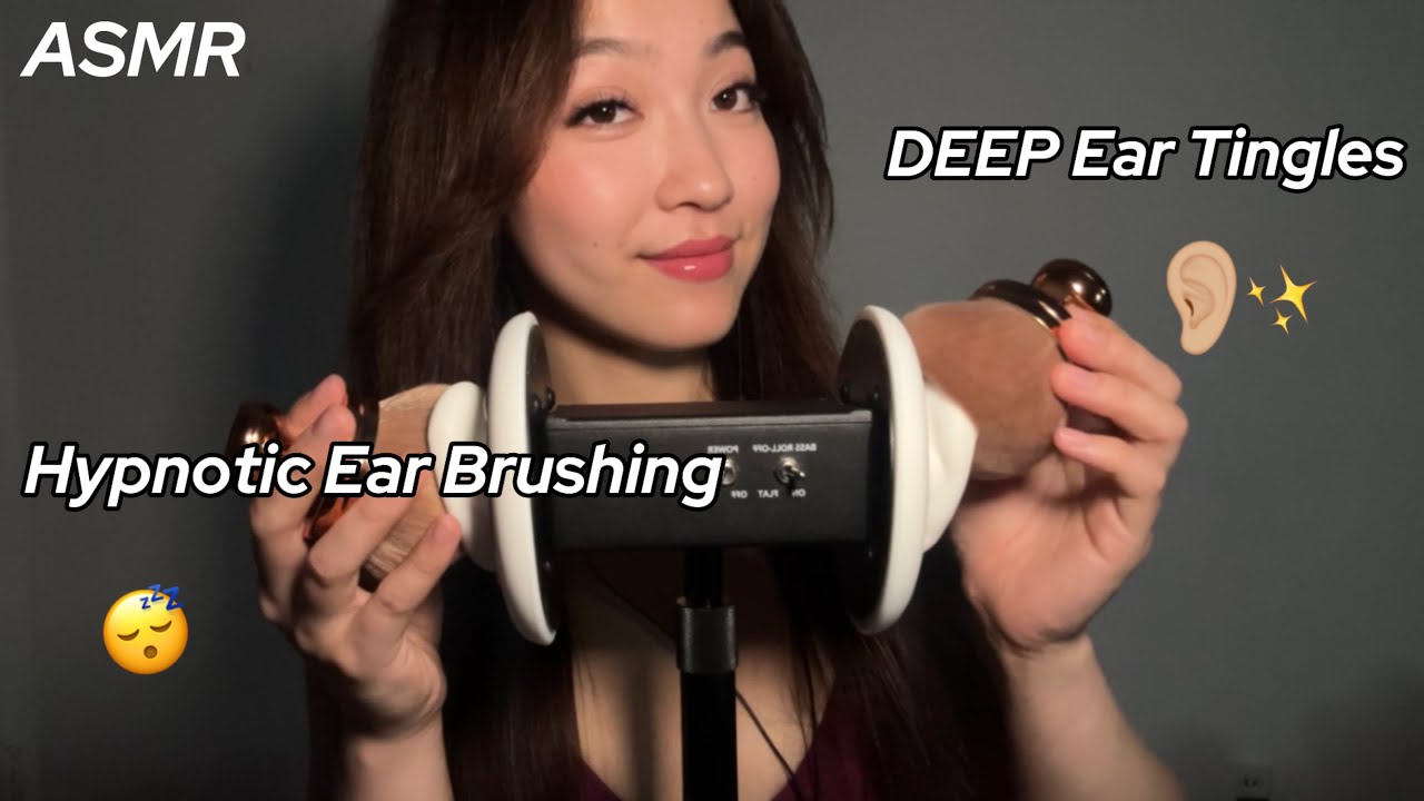 ASMR Extremely Relaxing Ear Brushing 👂🏼 Deep Ear to Ear Tingles ✨