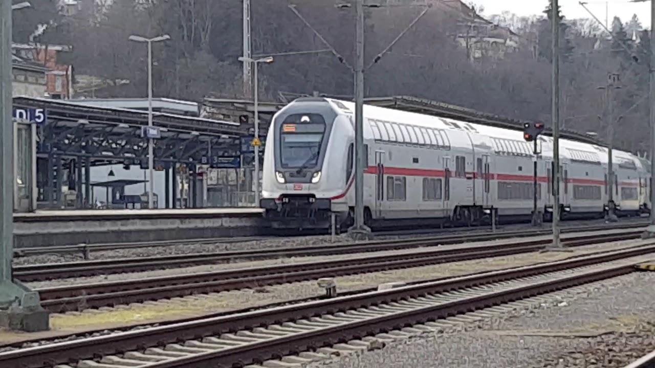 Ausfahrt IC2 nach Singen in Rottweil - Departure IC2 to Singen in Rottweil