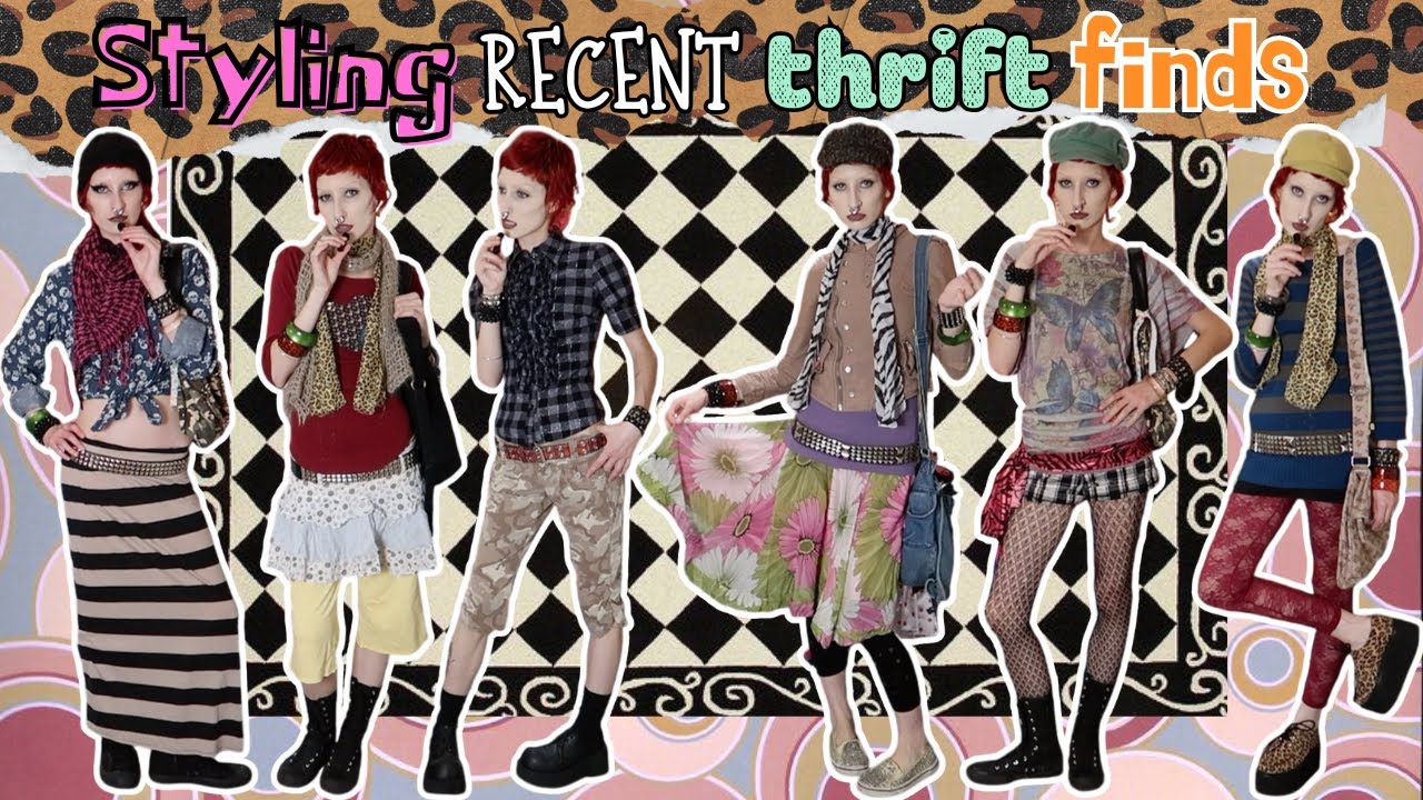 styling recent thrift finds (putting on clothes and talking for 35 min pt.2)