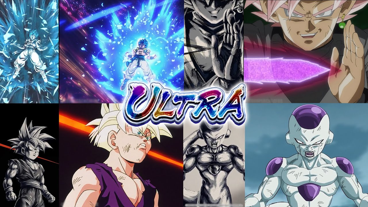 ALL ULTRA INK BRUSH ANIMATIONS References | Dragon Ball Legends