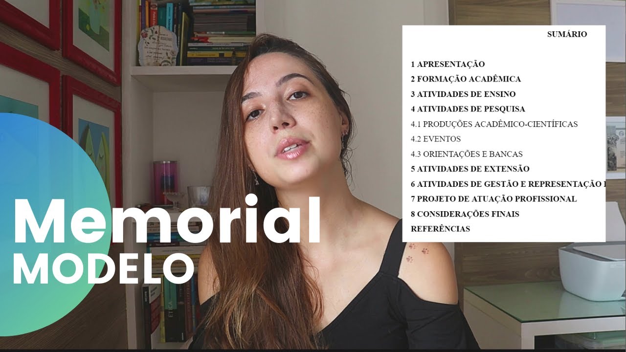 Memorial descritivo e projeto de atuação profissional - MODELO