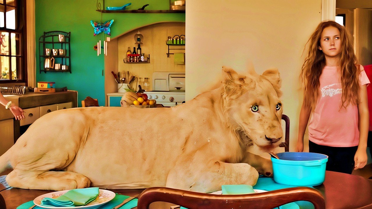 Una joven no imaginaba que su GATO de MASCOTA era en realidad un LEÓN GIGANTE y HAMBRIENTO