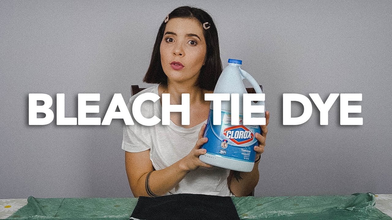 TIÑE TU ROPA CON CLORO (DIY) | TUTORIAL TIE DYE