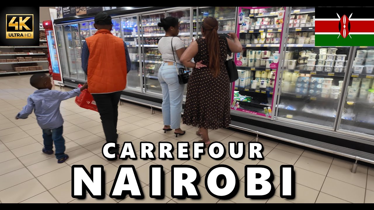 The BEST Supermarket to Buy Groceries Carrefour at The Hub in Nairobi, Kenya! [4K Ultra HD/60fps]