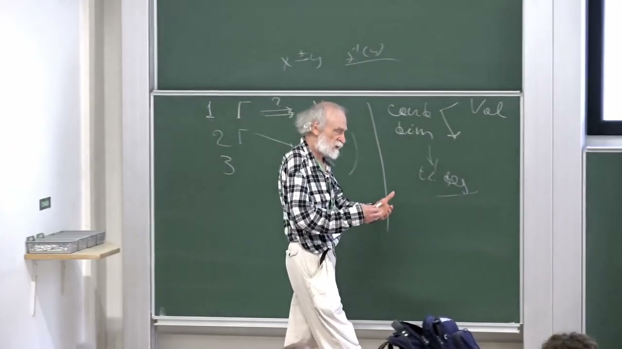 Prof. Mikhail Gromov | Combinatorial and Homological Waists of Infinite Groups