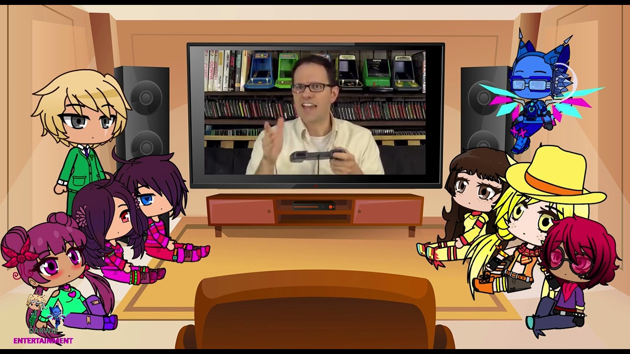 Jarvis and The Company React To Amiga CD32: Angry Video Game Nerd - AVGN (Gacha Club)