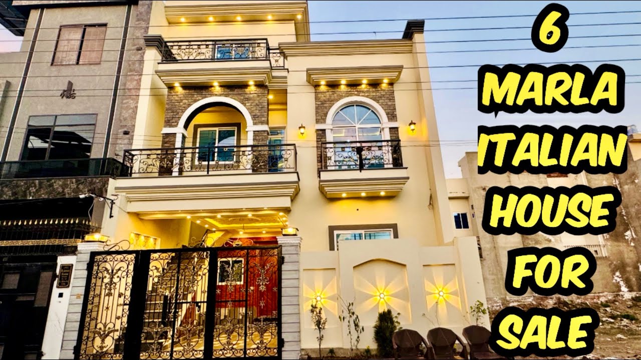 Italian 6 Marla Designer House For Sale In Al Rehman Graden Phase 2 Lahore.