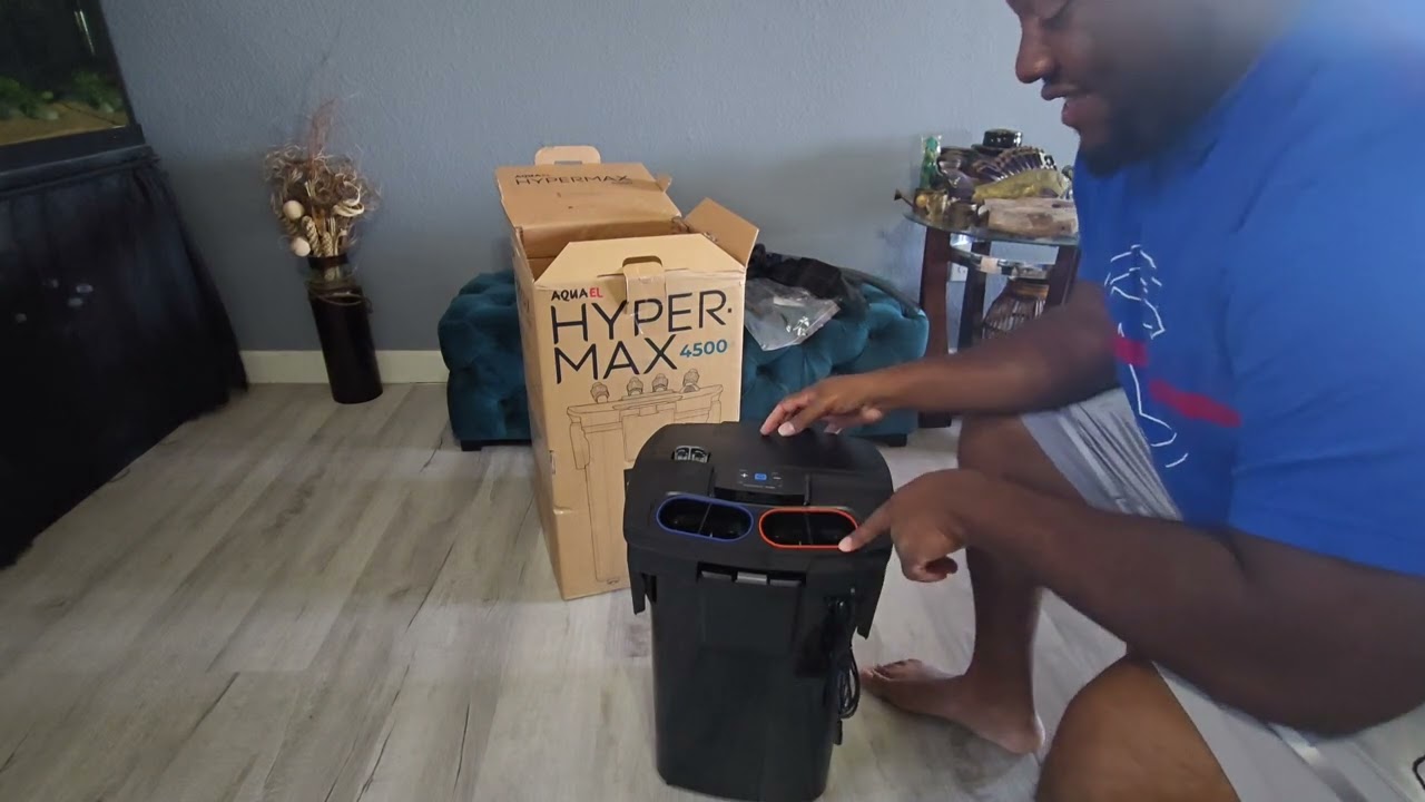 the Aquael hypermax 4500 unboxing and install
