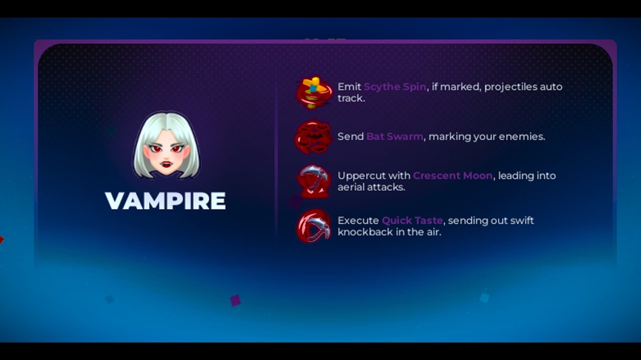 Roblox Project Smash playing as VAMPIRE gameplay