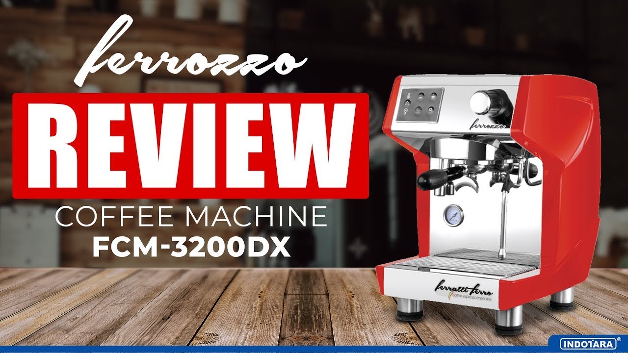 ULASAN FERRATTI FERRO COFFEE ESPRESSO MACHINE FCM 3200DX FERROZZO GLOSSY RED