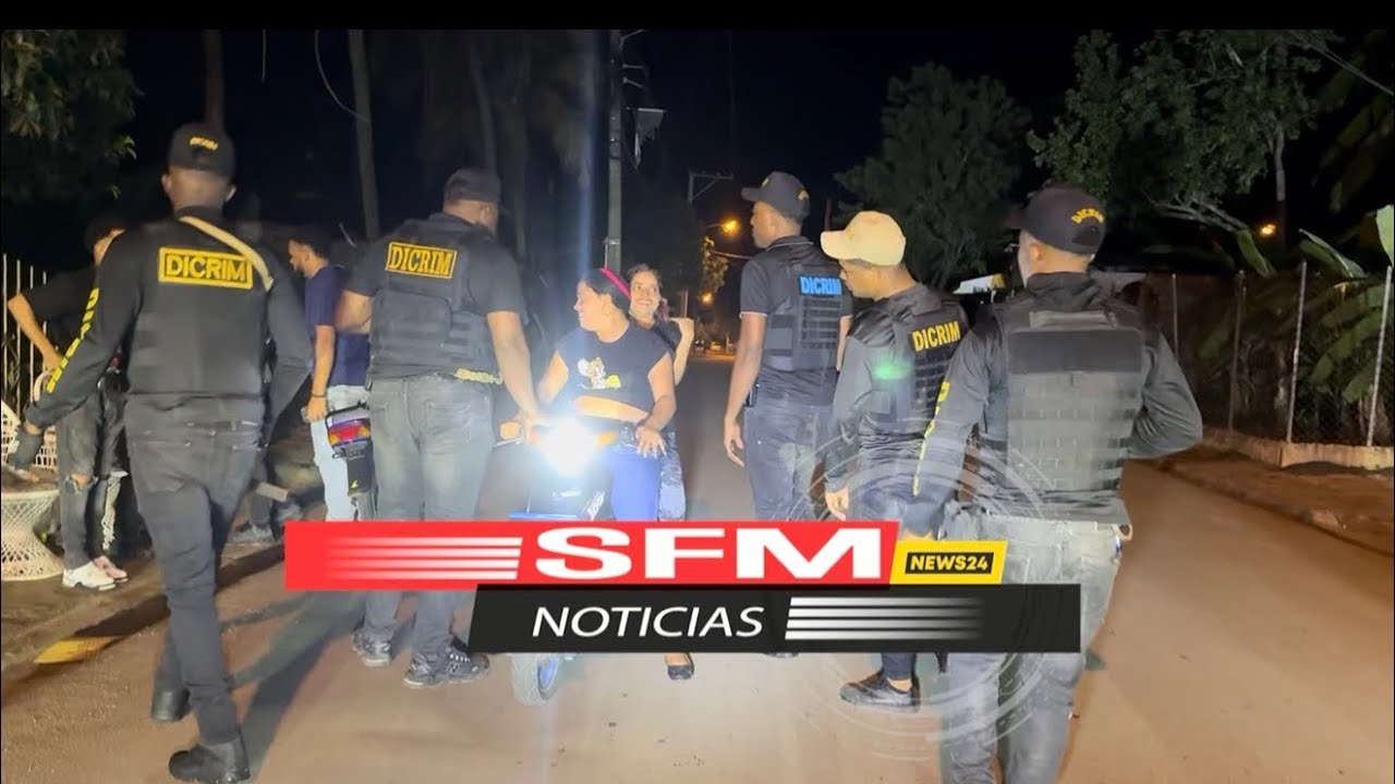 “El DICRIM EN las calles de San Francisco de Macorís ante llamado a huelga de este lunes”