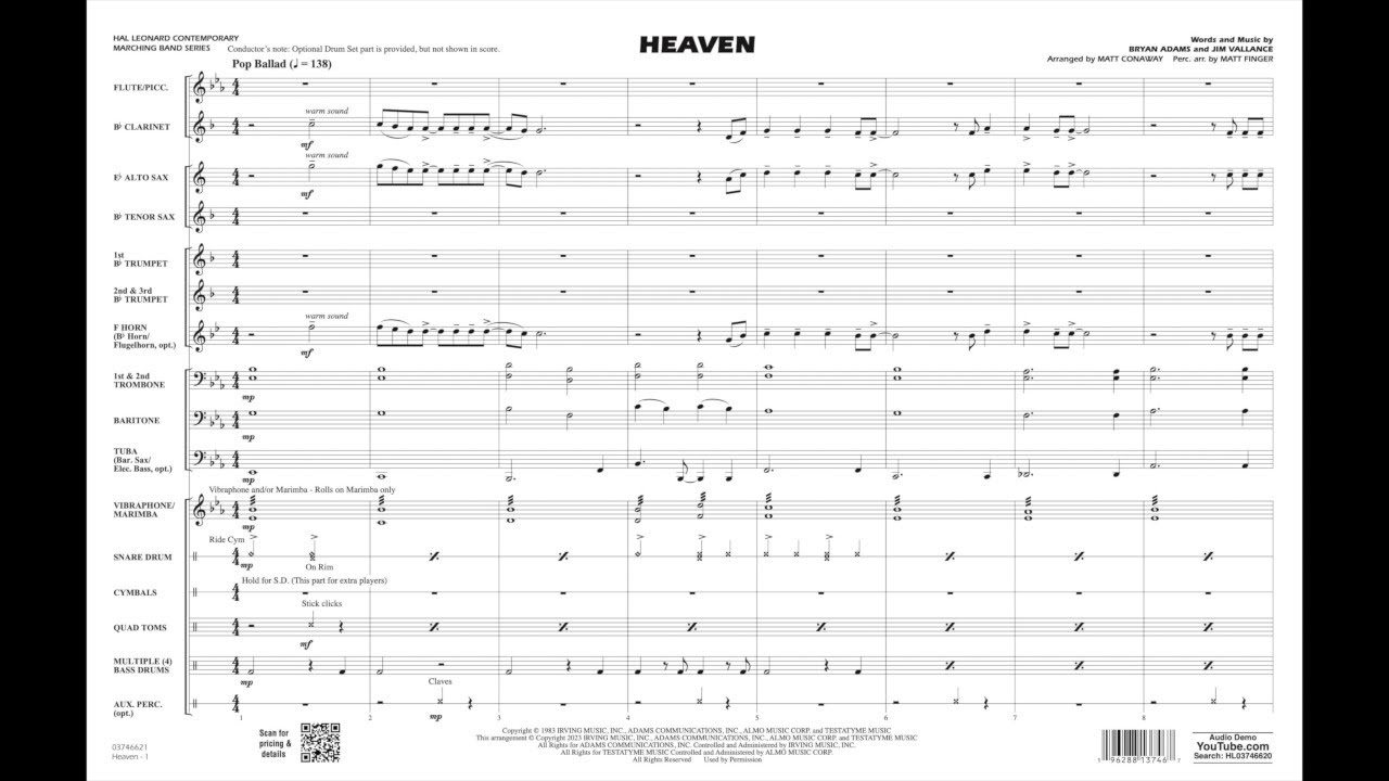 Heaven arranged by Matt Conaway