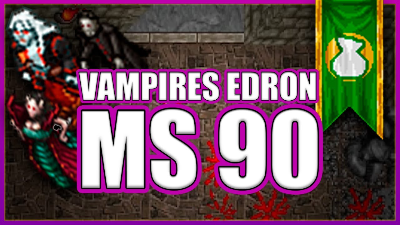 MS 90 – Edron Vampire Crypt [PROFIT] | Where to hunt Sorcerer | Tibia