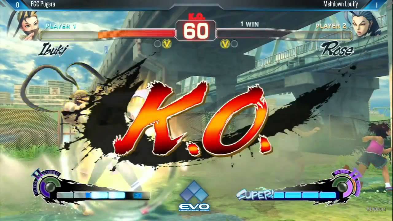 FGC Pugera (Ibuki) vs Louffy (Rose) - Evo 2014 USF4