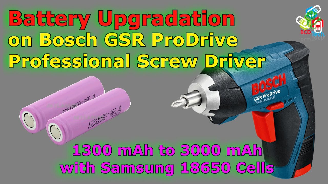 Обновление аккумулятора для профессионального шуруповерта Bosch GSR ProDrive