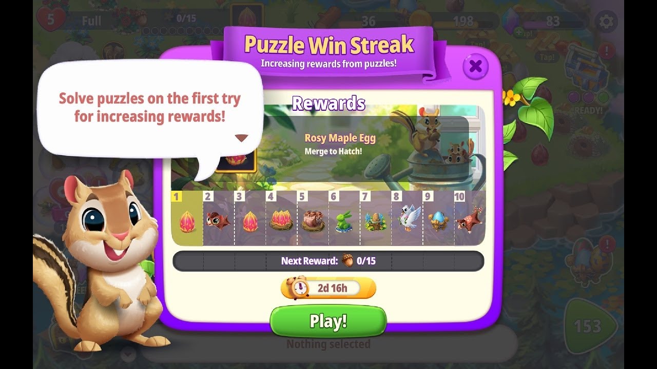 Merge Gardens Puzzle event
