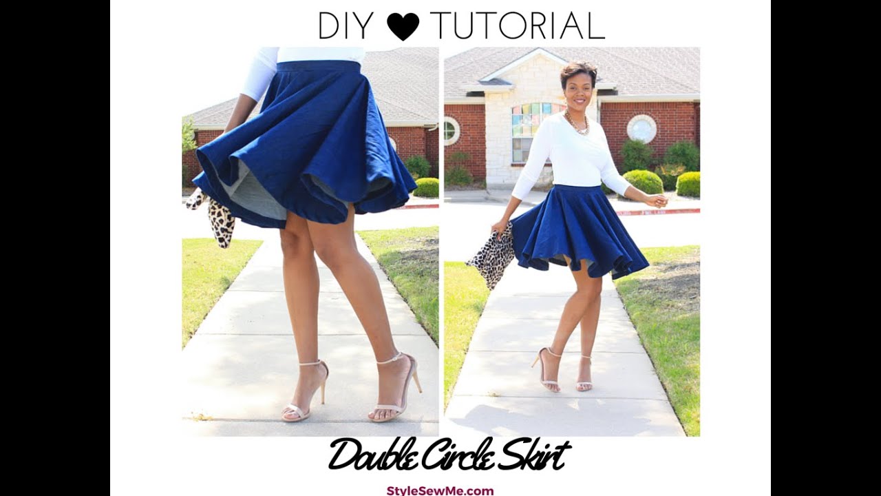DIY Double Circle Skirt Tutorial - No Math Needed!