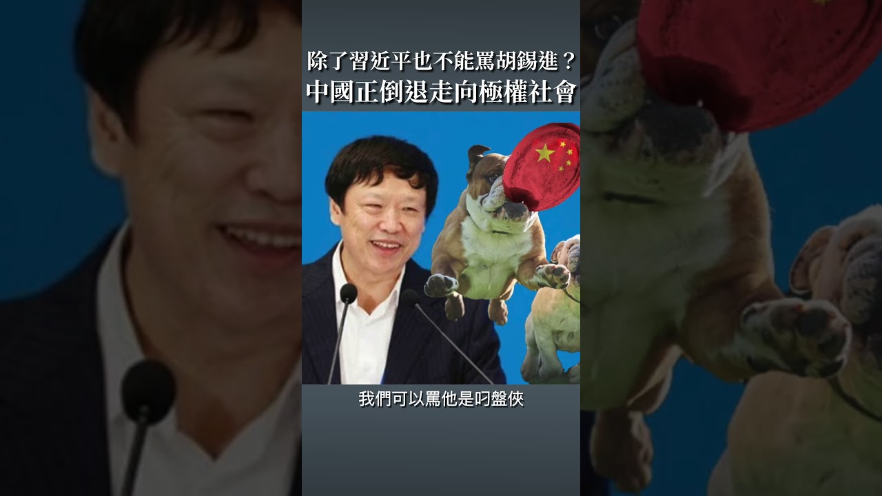 除了習近平也不能罵胡錫進？中国正从威权走回极权。
