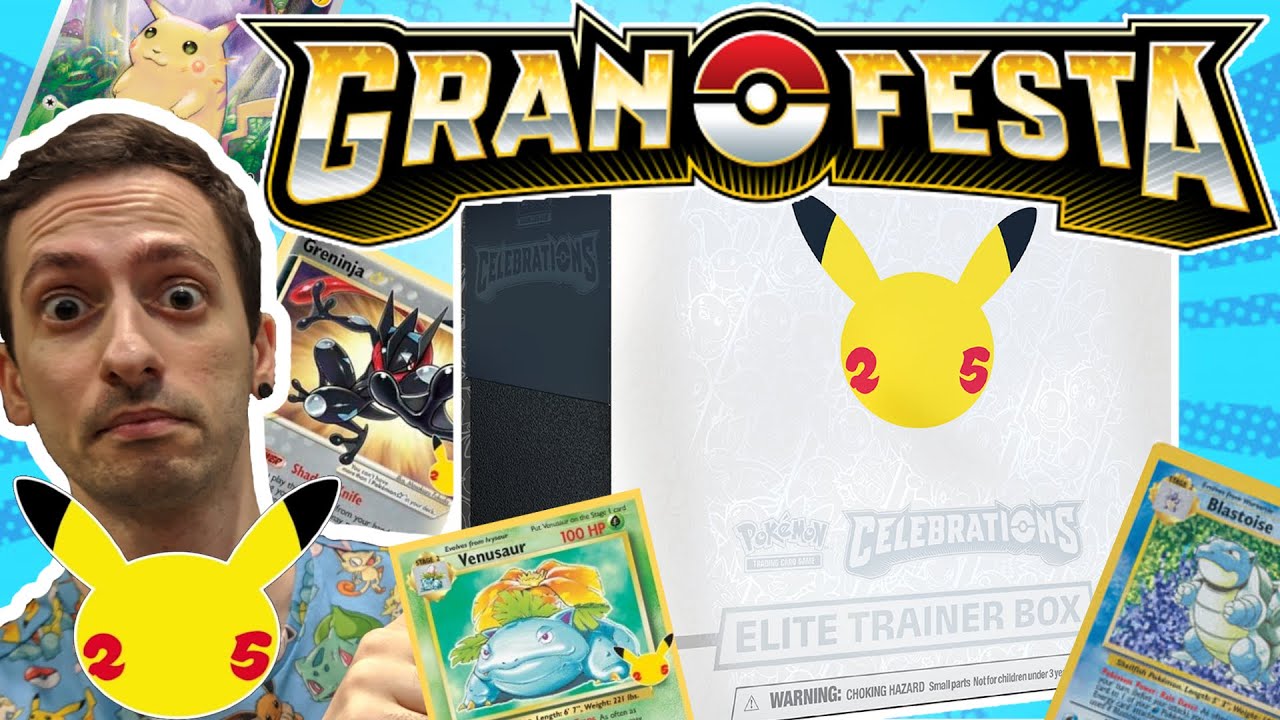 APRO 2 ETB di GRAN FESTA (Celebrations) 🔥 Set Allenatore Fuoriclasse POKEMON 🔥 25esimo Anniversario