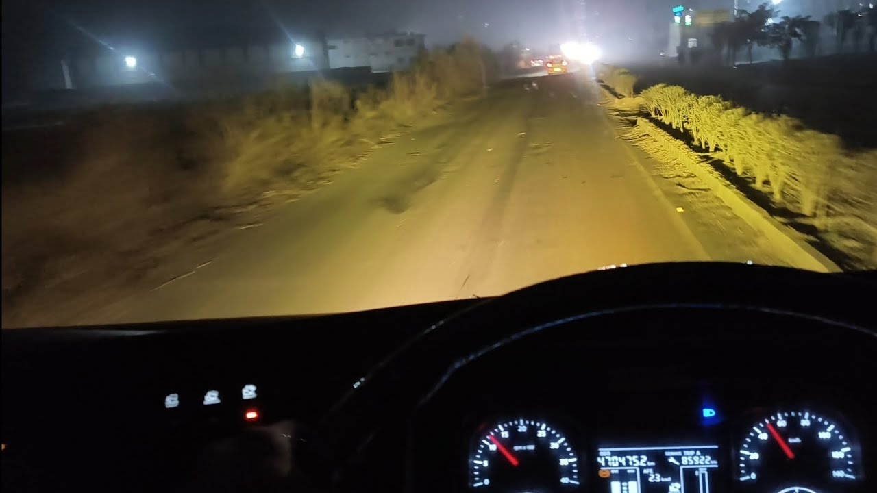 Night Truck Driving POV | Silent Roads