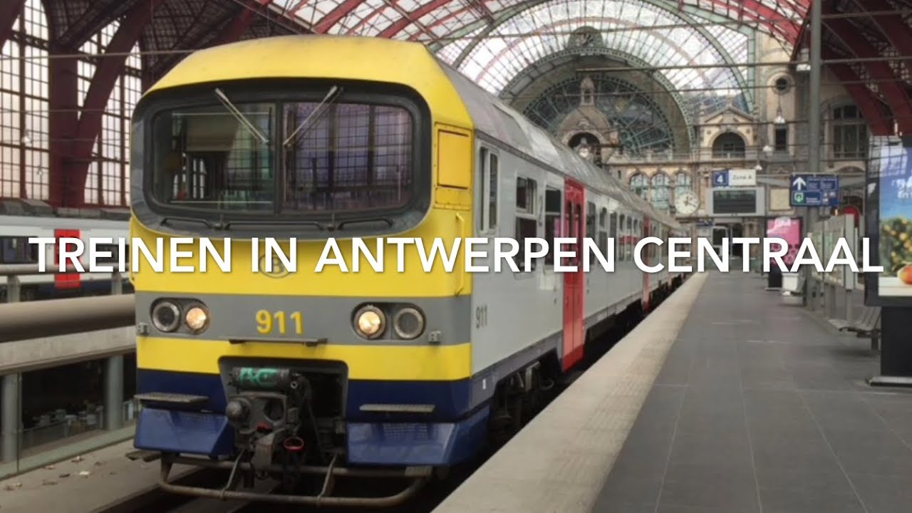 Treinen in Antwerpen Centraal (B), Les Trains à Anvers Central (B)