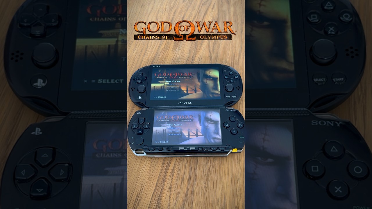 God of War Chains of Olympus | PS Vita vs PSP
