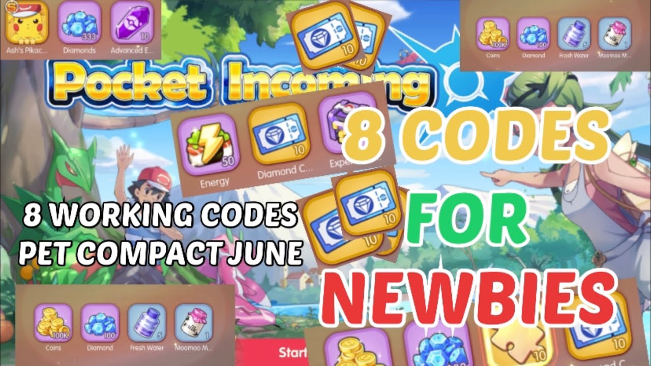 POCKET INCOMING 8 FREE GIFT CODES 2022 | PET COMPACT CODES / PET WAR CODES | MEGAMON GIFT CODES