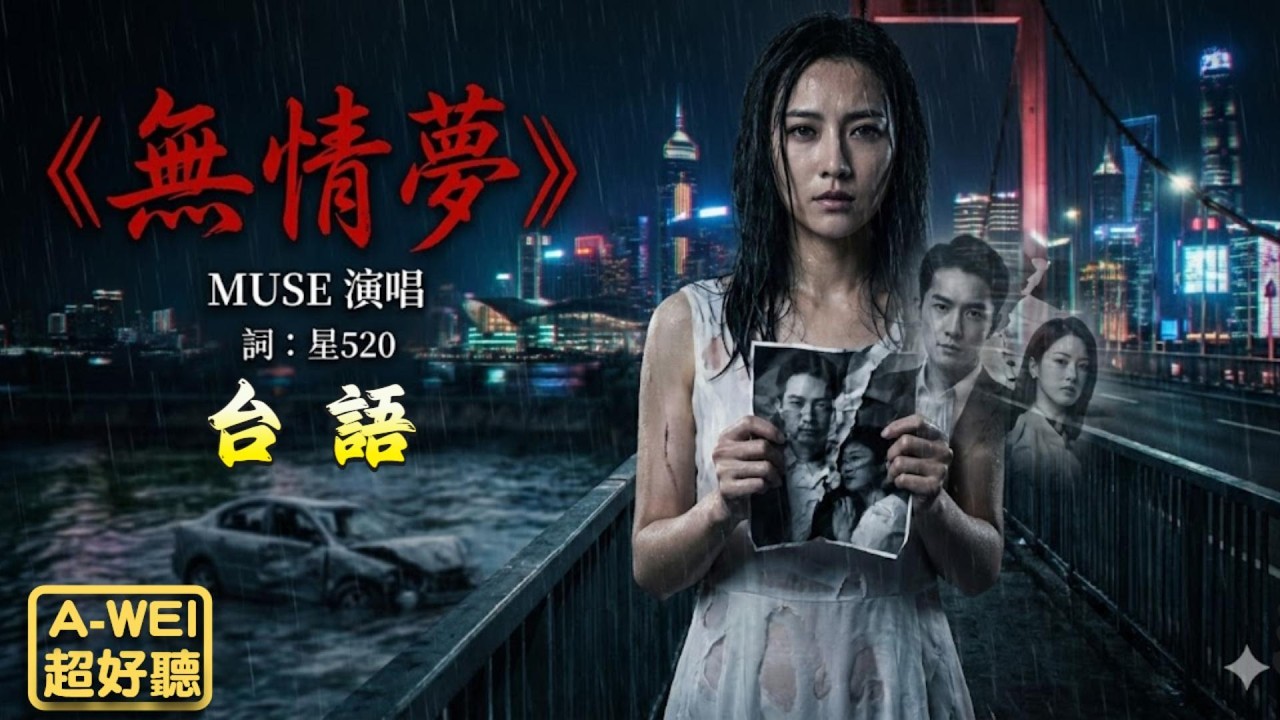 [#台語]《無情夢》🥀台語悲歌💔 最痛的背叛，你乎我的痛苦我吞落去｜星520 作詞💔#Nice song |A-WEI #Music#原創#MV(260226) | #ai #台語#閩南語