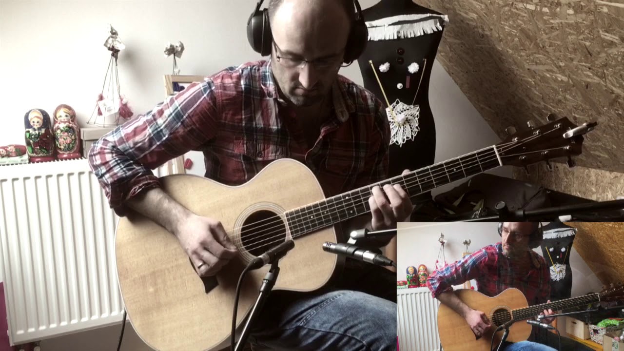 Sennheiser e614 test on Taylor GA3