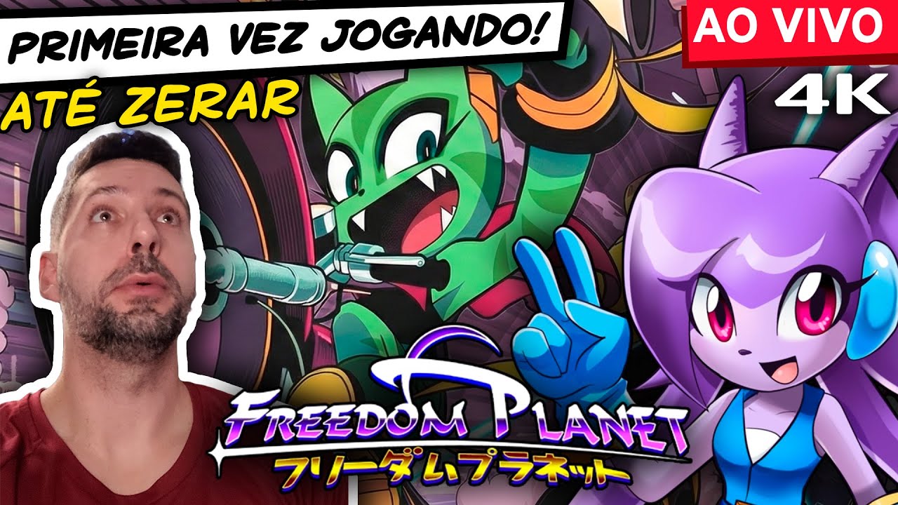 🔴 UM INSCRITO ME DESAFIOU! Jogando Freedom Planet Pela Primeira Vez (4K) Será que eu zero?