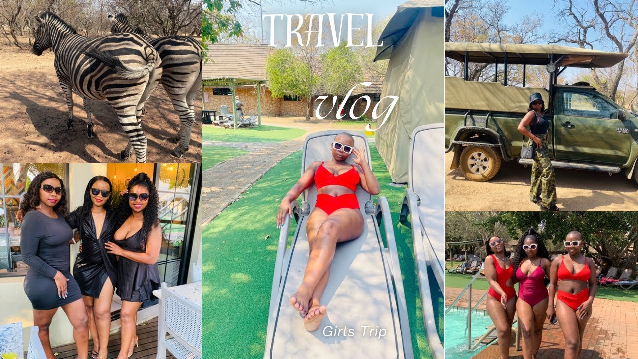 Travel Vlog:Girls Trip pt2 |Dikhololo Resort | Zip line|Quad Biking |Game Drive #southafrica
