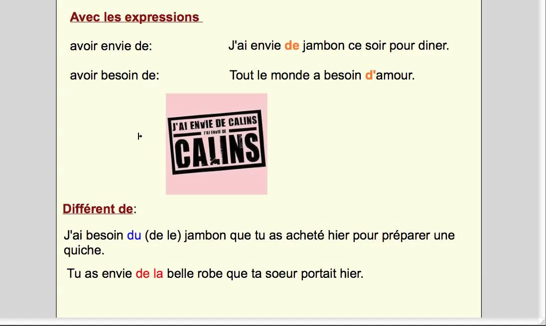 Les articles partitifs