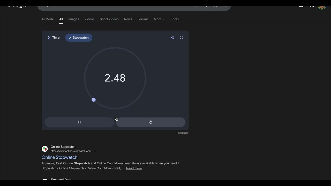 Stopwatch - GreatFrontend | Imposter Dev