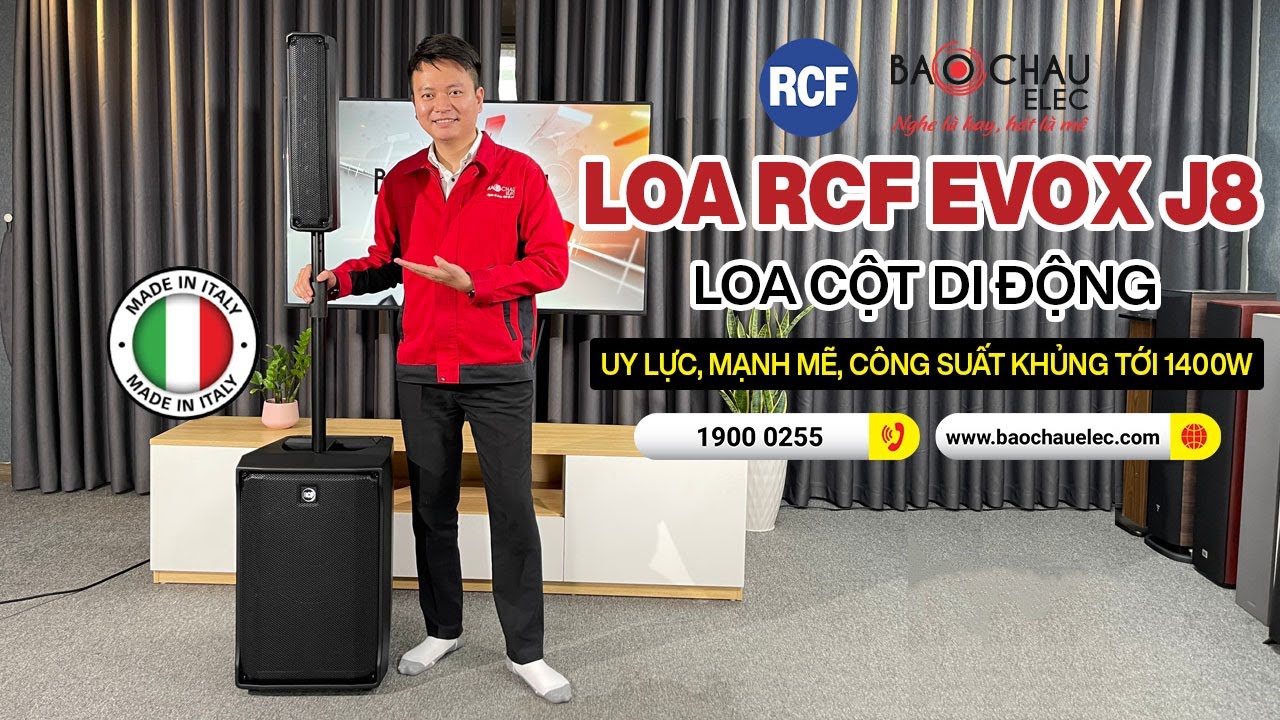 Loa RCF EVOX J8: Loa cột di động UY LỰC, Mạnh mẽ, Công suất khủng 1400W Sử Dụng Karaoke, Sân Khấu
