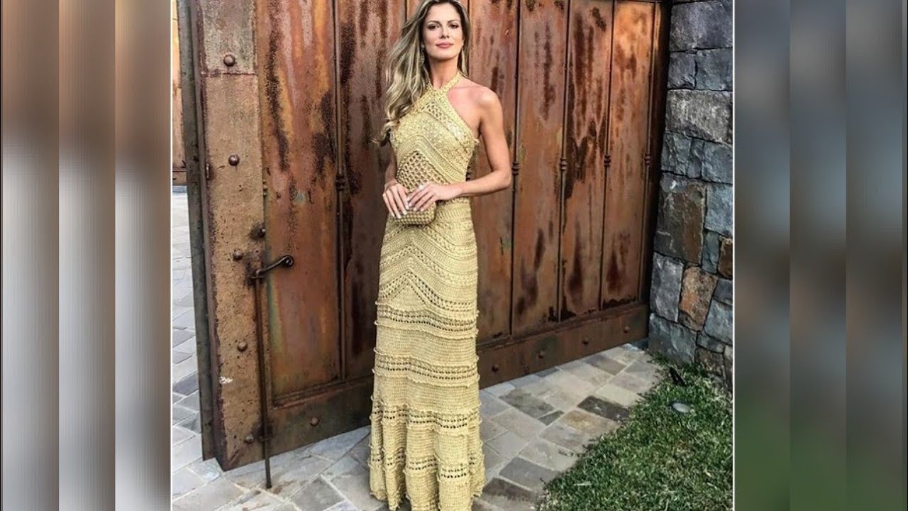 Vestido de croche Mônaco parte 1 destros