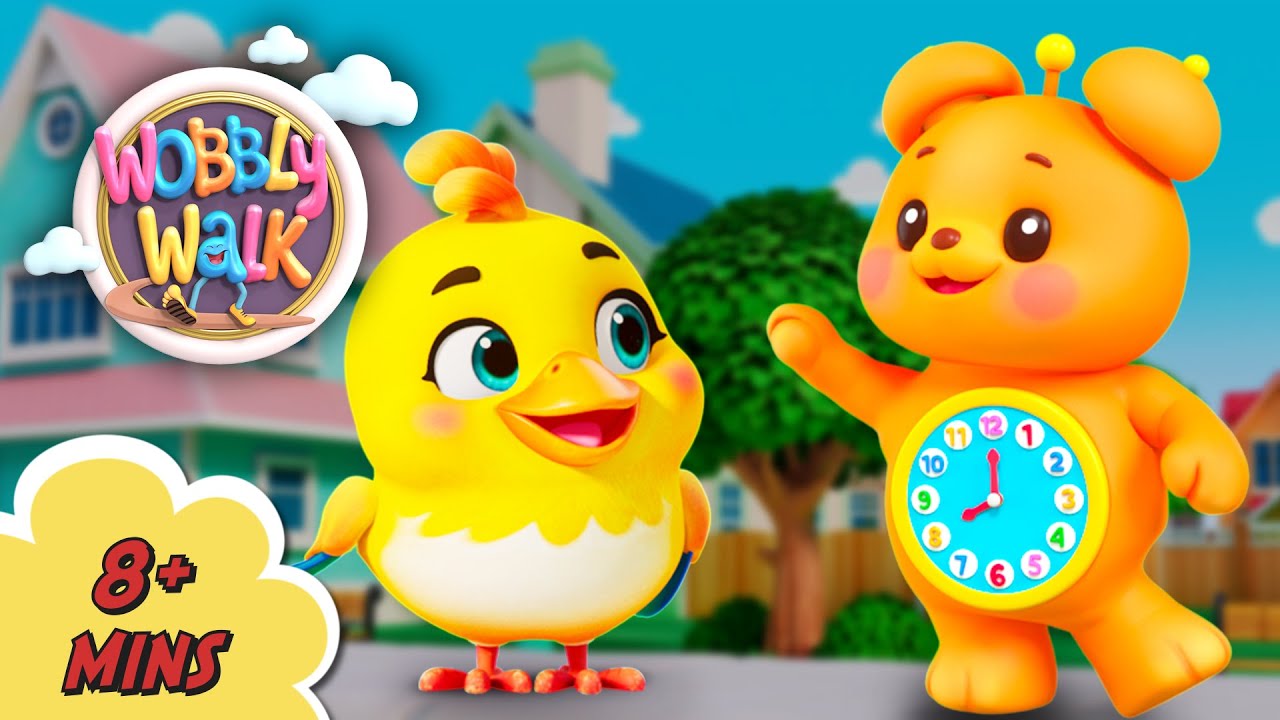 Two Little Dickie Birds 🐦🐦 & Many More | Wobbly Walk Nursery Rhymes & Kids Songs