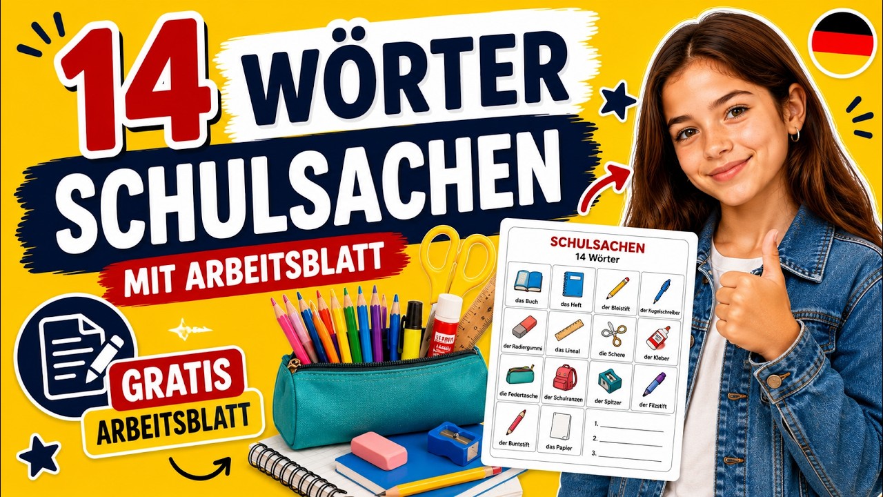 Das sind meine Schulsachen - Schulsachenlied - Kinderlieder - Spa&szlig;