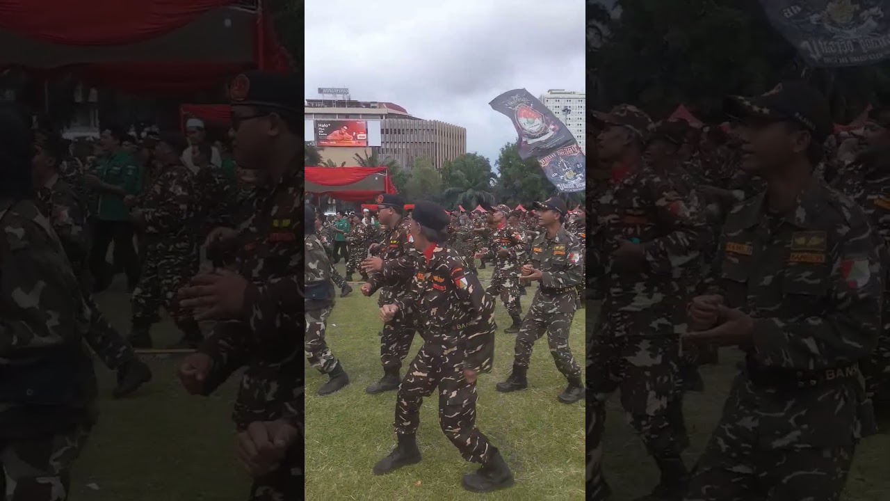 Barisan Banser dgn Yel-Yel Banser NU di Apel Akbar 1abad NU(Part3)#shorts #shortvideo #subscribe