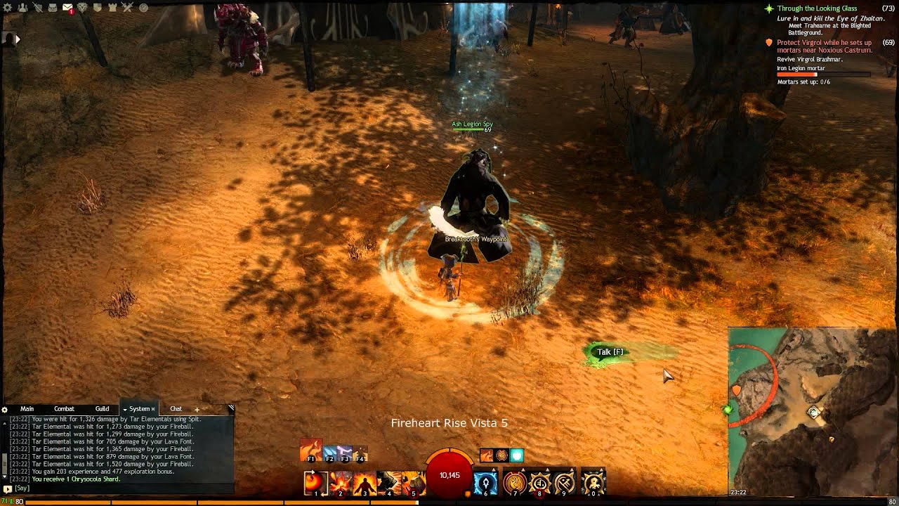 Guild Wars 2 - Vistas / Aussichtspunkte / Ausblicke - Fireheart Rise / Feuerherzhügel