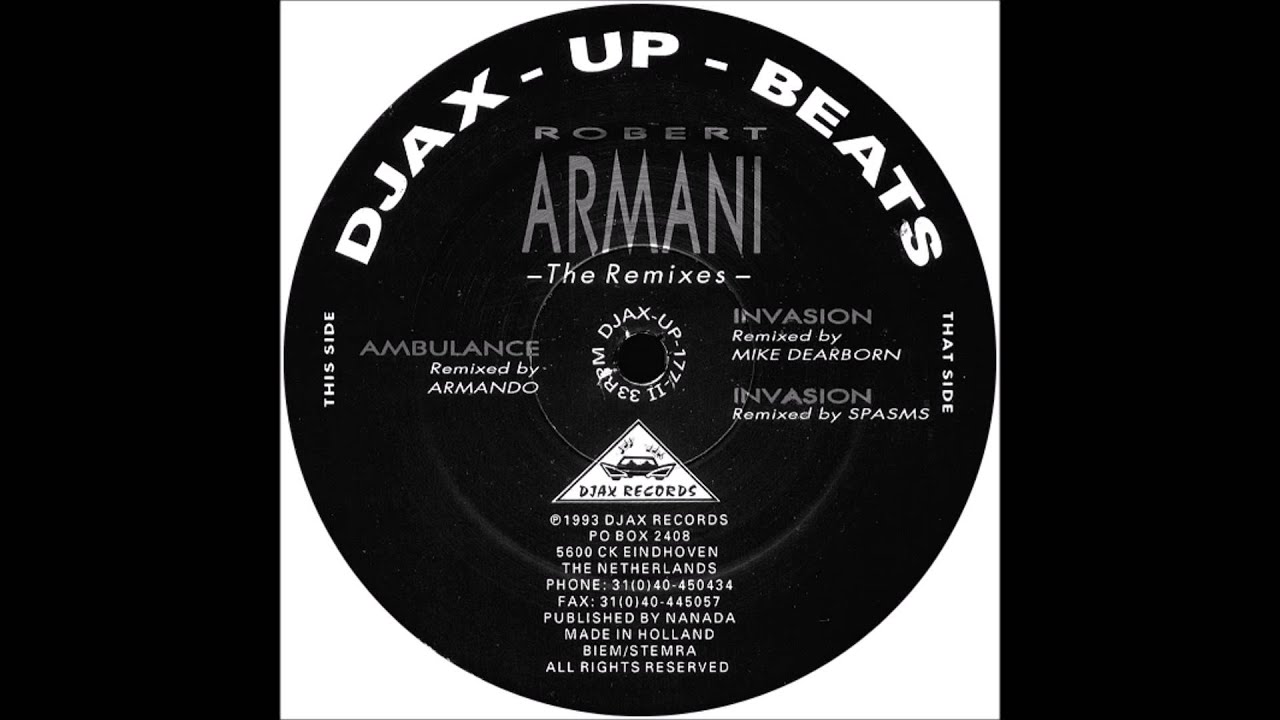 Robert Armani - Invasion (Remixed By Spasms) (1993)
