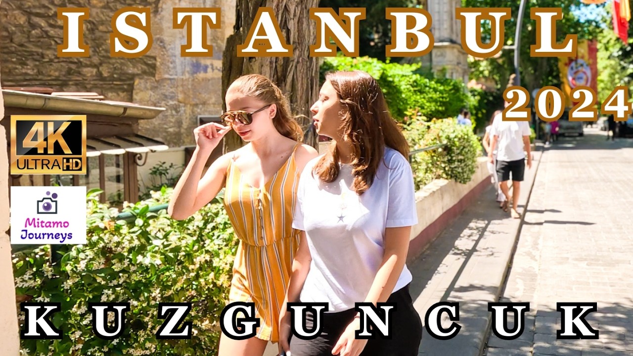 ISTANBUL 4K ASIAN SIDE WALKING TOUR | KUZGUNCUK DISTRICT | CAFE'S, RESTAURANTS | JUNE 10TH 2024
