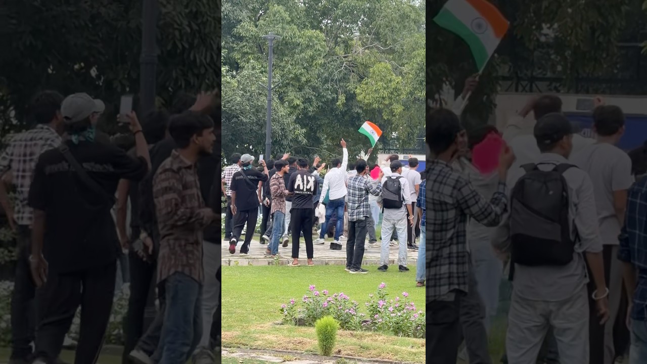 20 July protest Delhi police vs cockroach! #cjpprotest #cockroachjantaparty