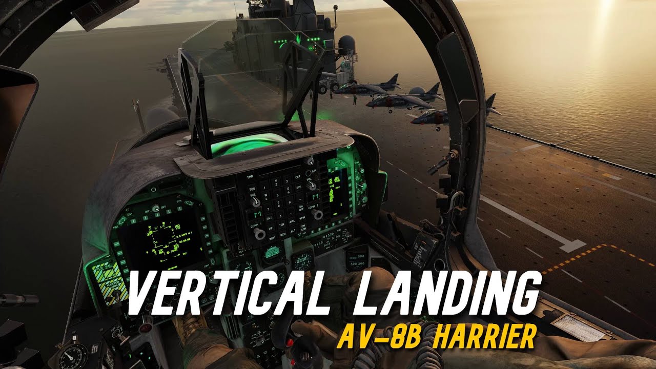 DCS | AV-8B Harrier | Vertical Landing | Short Cinematic