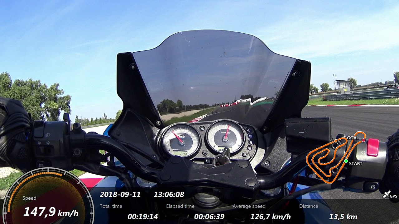 Kawasaki Z750S - onboard SlovakiaRing - Best lap 2:39