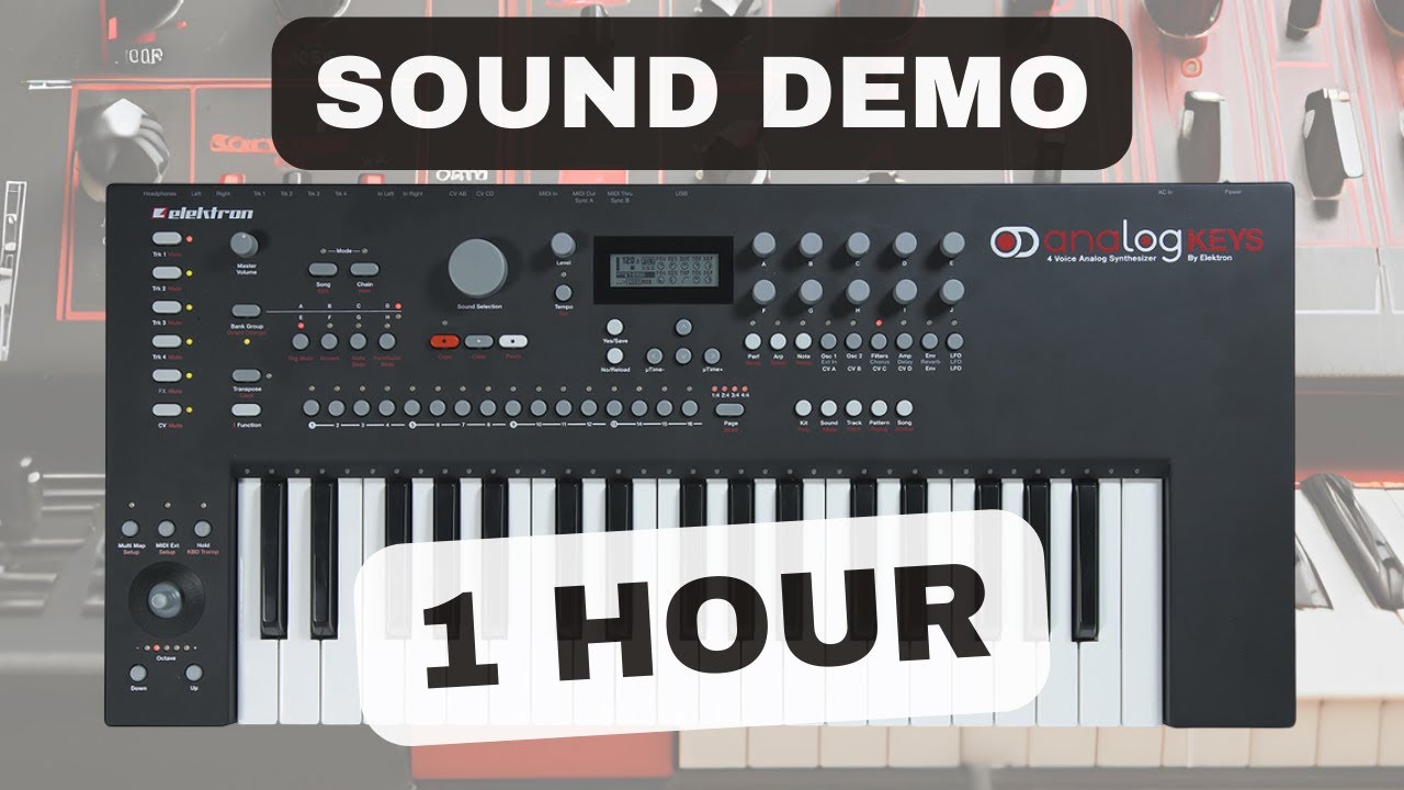 Elektron Analog Keys – 1 Hour Synth Exploration | Sound Demo