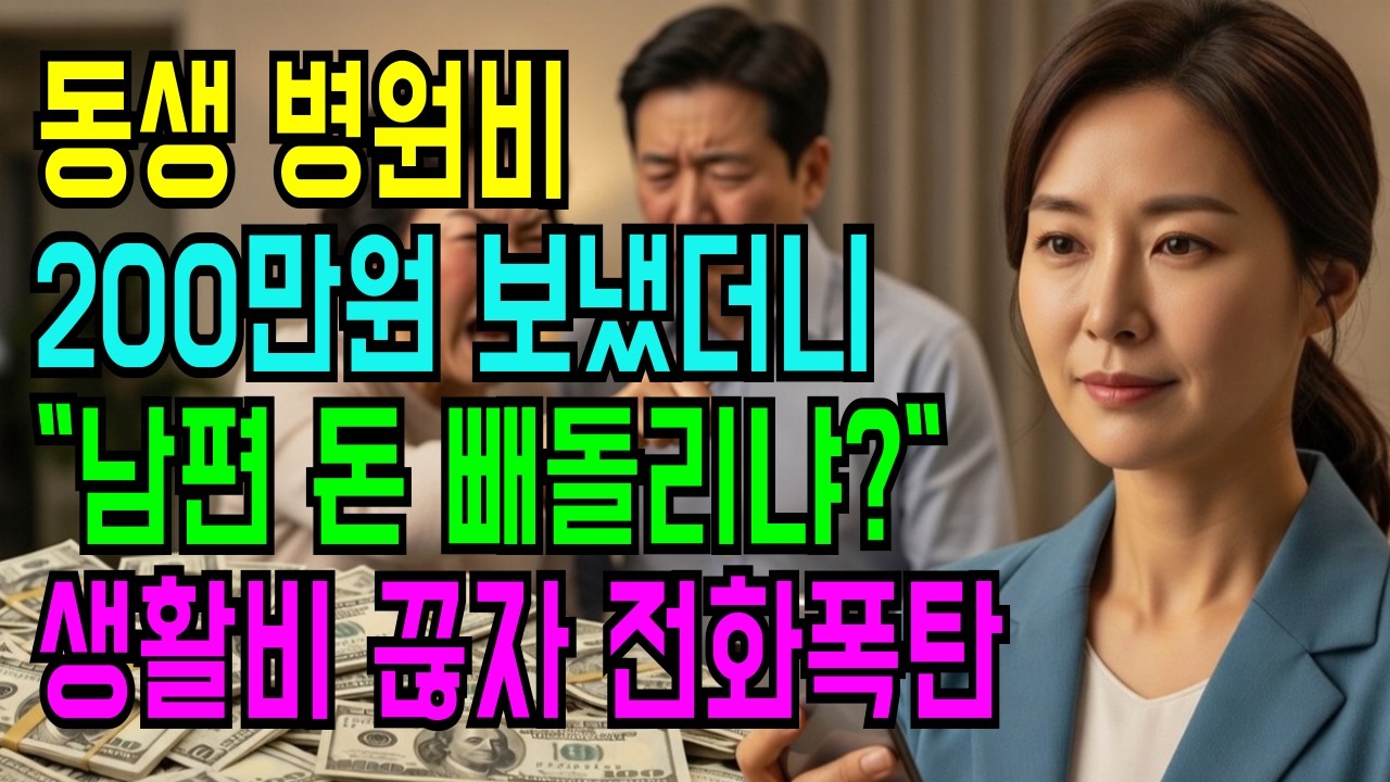 동생 병원비 200만원 보냈더니 “남편 돈 빼돌리냐” 난리친 시어머니… 생활비 끊자 전화폭탄